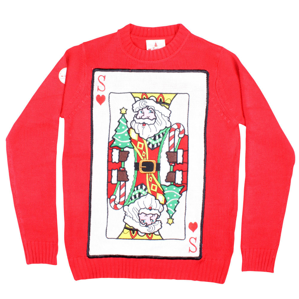 Santa of Hearts Christmas Jumper