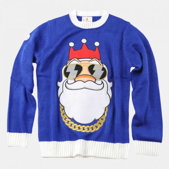 Bling Santa Christmas Jumper