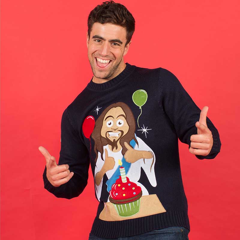 Happy Birthday Jesus Christmas Jumper