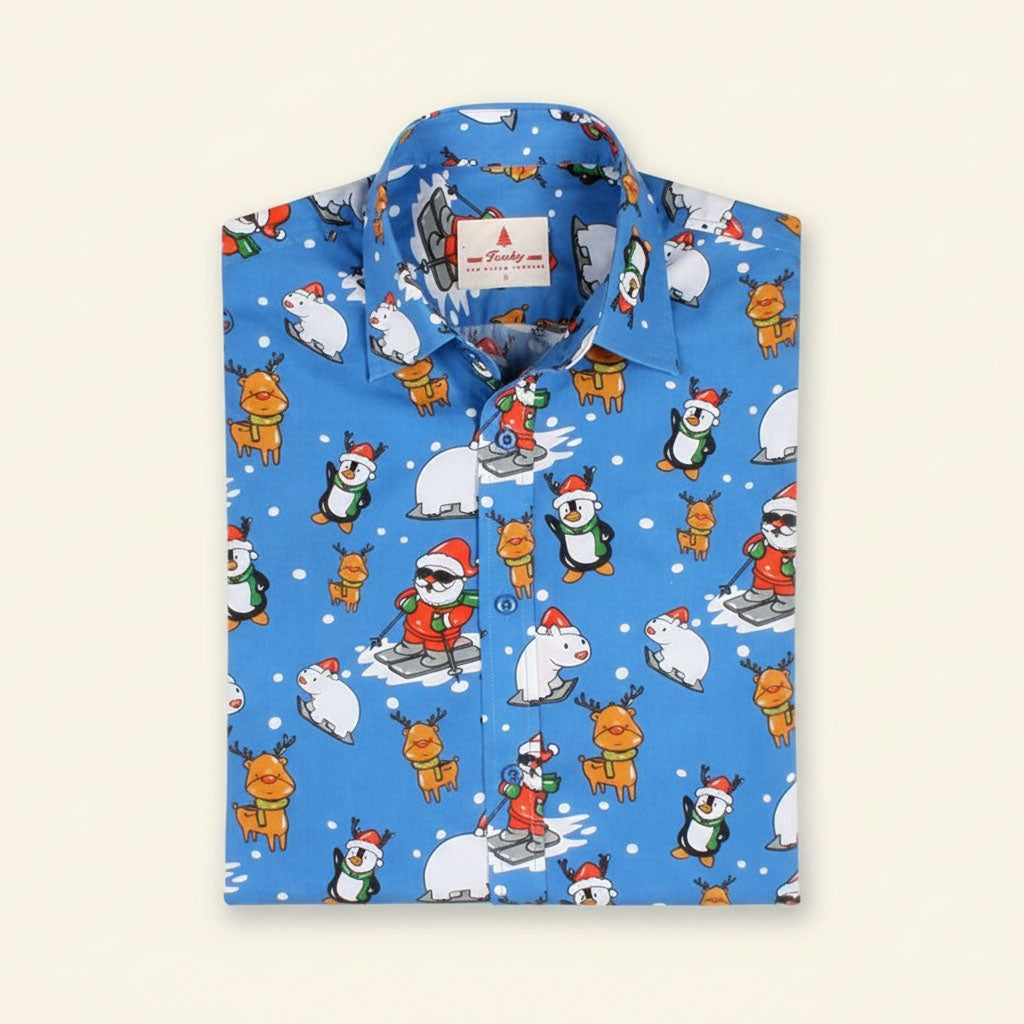 Blue Christmas Shirt