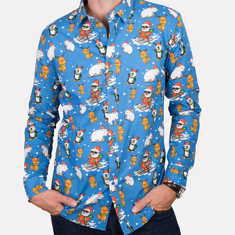 Blue Christmas Shirt