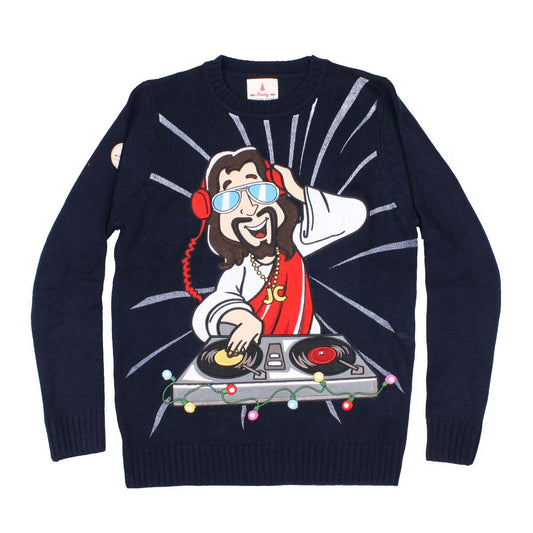 DJ Jesus Christmas Jumper