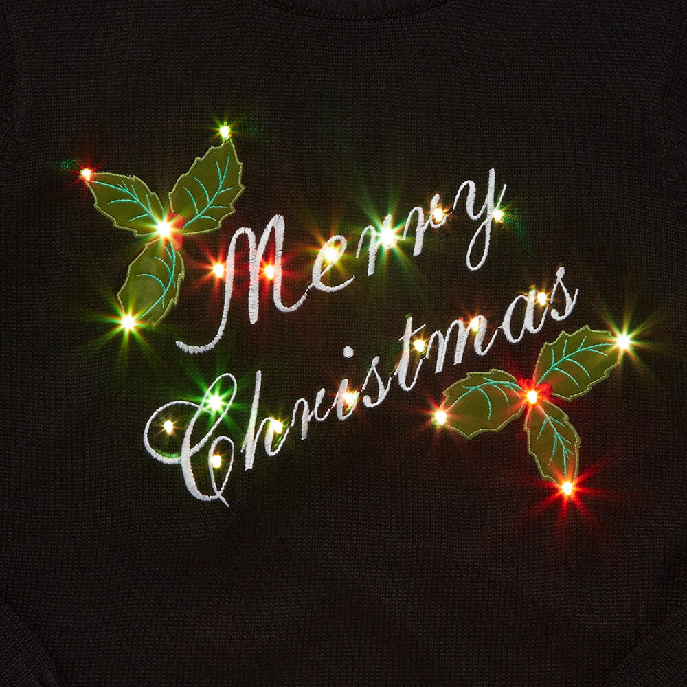 Merry Christmas with Lights Christmas Jumper