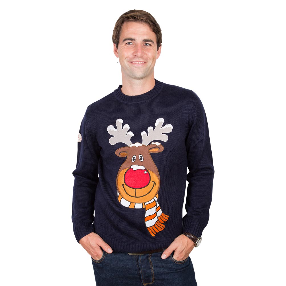 Funky Christmas Jumper rudolph christmas jumper for male