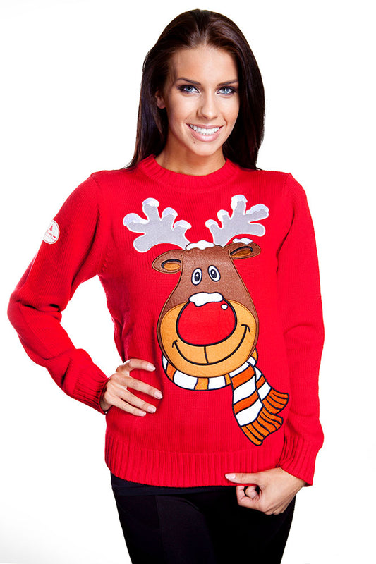 Red Rudolph Christmas Jumper