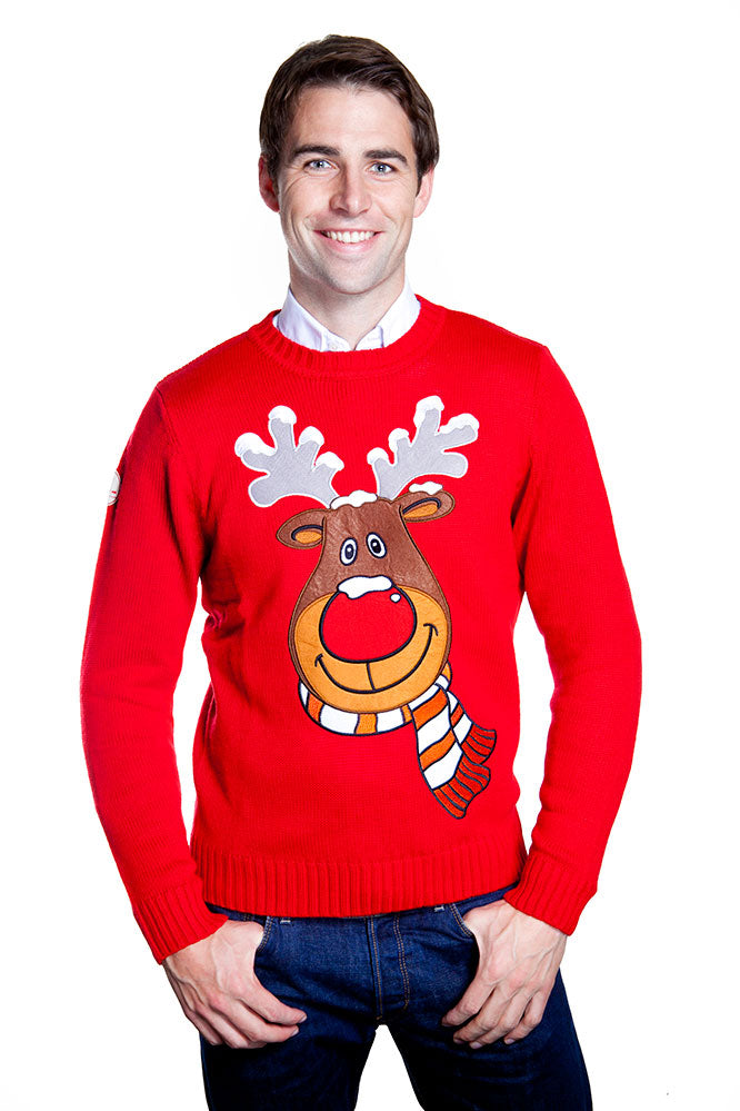 Red Rudolph Christmas Jumper