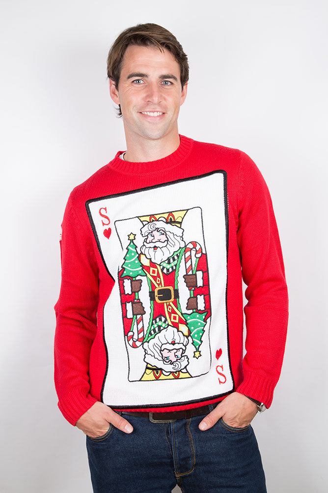 Santa of Hearts Christmas Jumper