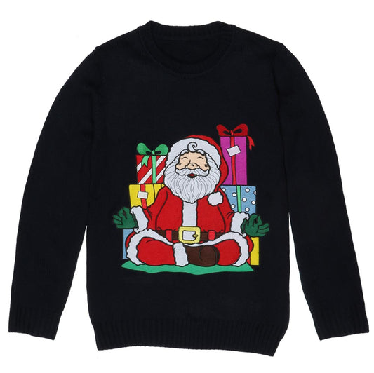 Yoga Santa Christmas Jumper